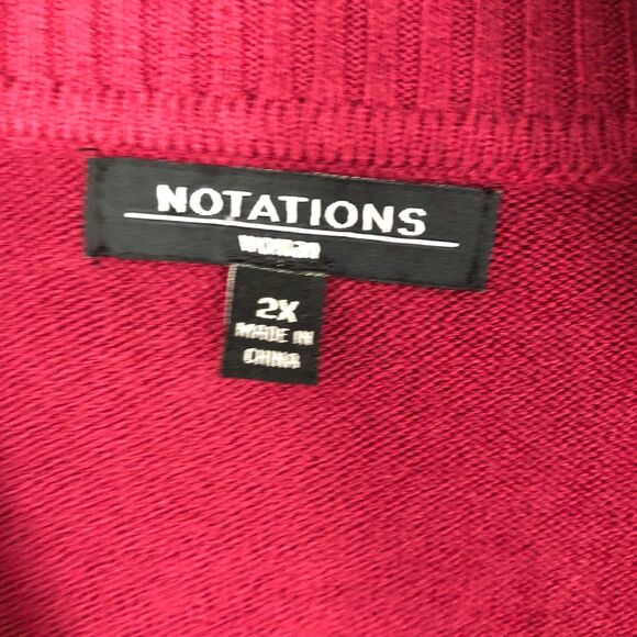 Women’s Plus Size Ombré Turtleneck Sweater w/Small Stones Scattered SZ 2X - Picture 7 of 7